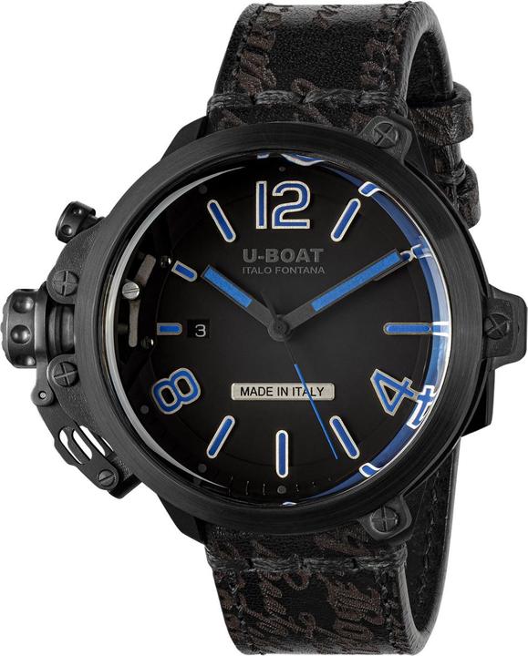 Produktbild U-Boat 8806 Capsule 50 mm PVD BK BL Automatik Herrenuhr 10ATM (Sportuhr)