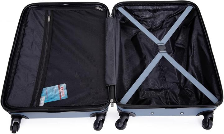 Produktbild Travelhouse 3-teiliges Hartschalen-Kofferset (87 l, Handgepäck (bis 50l), M (50 - 90l), L (90 - 115l))