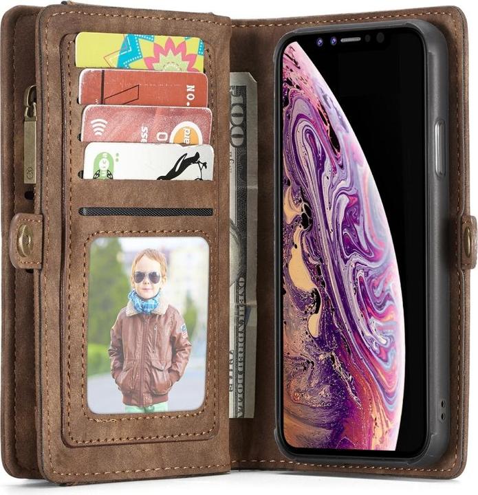 Produktbild Caseme Apple iPhone XR Echtleder Portemonnaie Karten Hülle (Apple iPhone XR)
