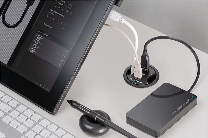 Produktbild Goobay Einbau-HUB (USB-A, 3 Ports)