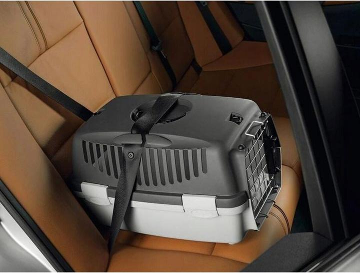 Productafbeelding Kerbl GULLIVER 2 DELUX transportkist met schaal, metalen traliewerk met slot zwart / grijs (Kat, Hond, Wasbaar)