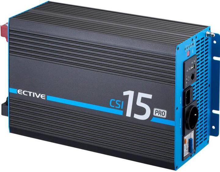 Actual product image Ective CSI 15 PRO 1500W/12V sine wave inverter with mains priority circuit and charger