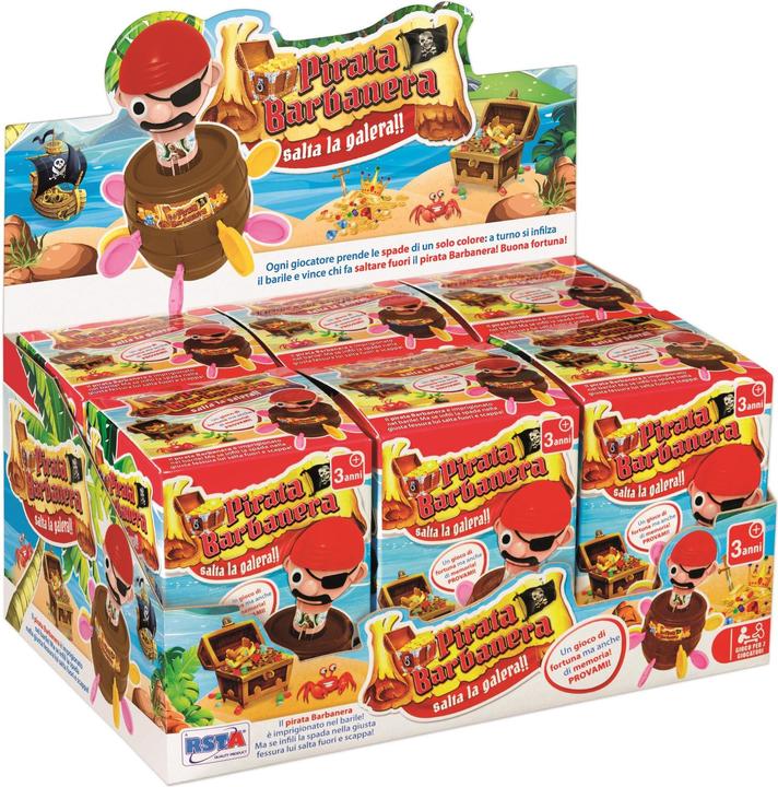 Actual product image Rs Toys Gioco Pirata Barbanera Piccolo Display 6 Pz