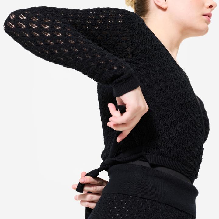 Produktbild Starever Tanz-Wickeljacke Damen - schwarz (L)