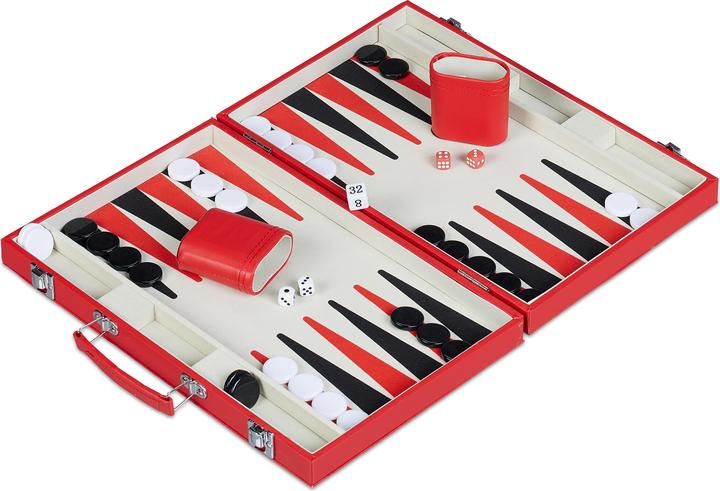 Produktbild Relaxdays Backgammon-Koffer
