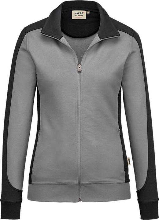 Actual product image Hakro Ladies Sweat Jacket Contrast Perf ormance titan/anthracite Gr.XXL (XXL)