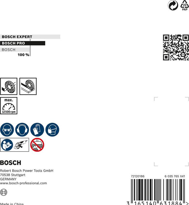 Produktbild Bosch Professional Zubehör PRO Stainless Steel clean Kegelbürste, 100 x 0,35 mm, Gewinde (P100)