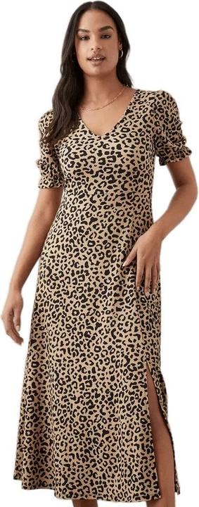 Produktbild Dorothy Perkins Womens/Ladies Leopard Print Short-Sleeved Midi Dress (42 D)