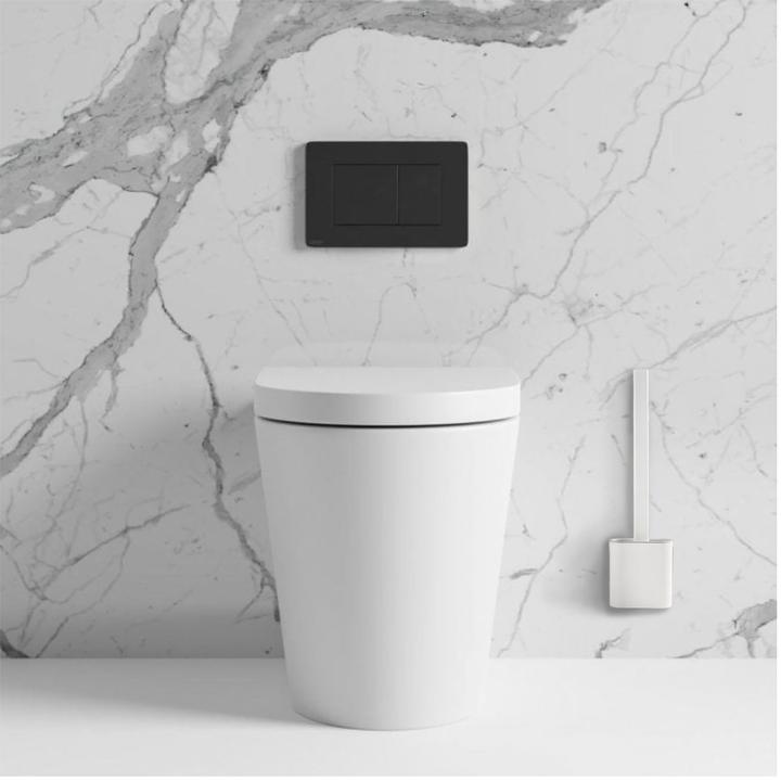 Actual product image Casativo Toilet brush with silicone bristles incl. brush holder, set of 2
