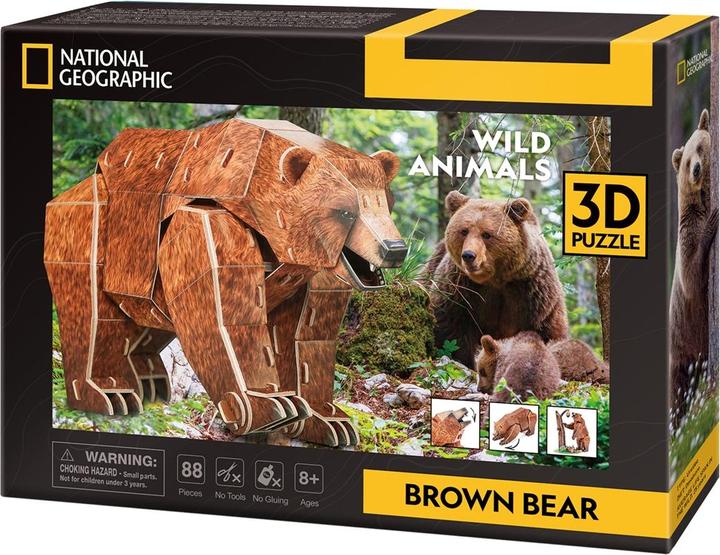 Produktbild Cubicfun 3D Puzzle Braunbär 3D Puzzle 88 Teile (88 Teile)