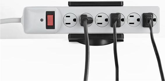 Produktbild StarTech PWRSTRPCLMP Steckdosenleiste (fur Tischhalterung, klemmbar, verstellbar, Tischkl