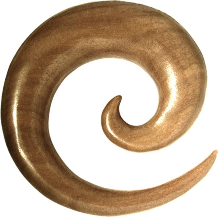 Produktbild Star Piercing Dehnspirale aus Walnussholz (ohne Messing, Organisch)