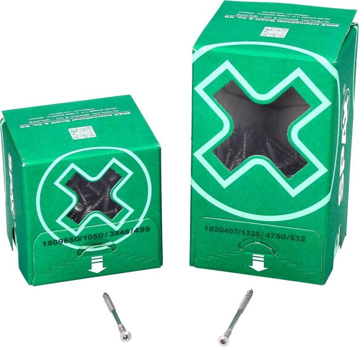 Image du produit Spax Vis de façade 4,5 x 70 mm 100 pcs. Acier inoxydable A2 ( 25470004507022 ) Filet de fixation Mini (100 Vis par pièce)