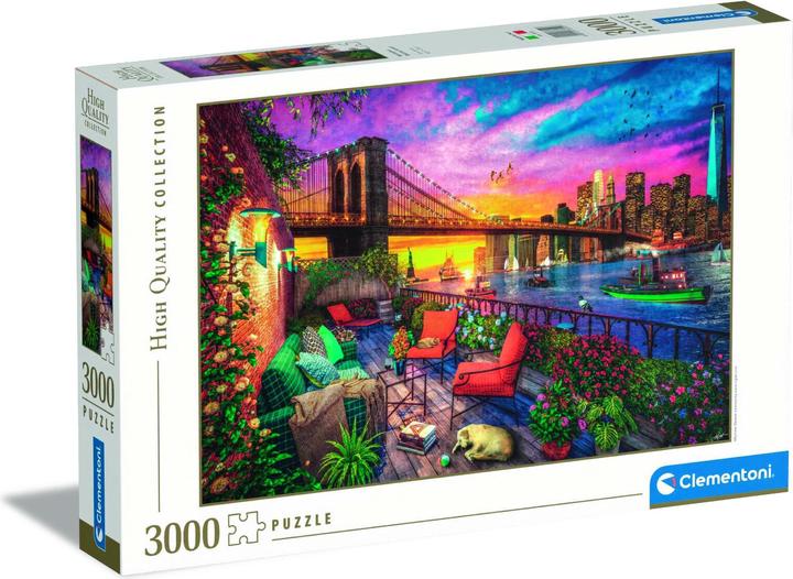 Immagine prodotto Clementoni Puzzle del tramonto del balcone di Manhattan, 3000 pezzi. (3000 pezzi)