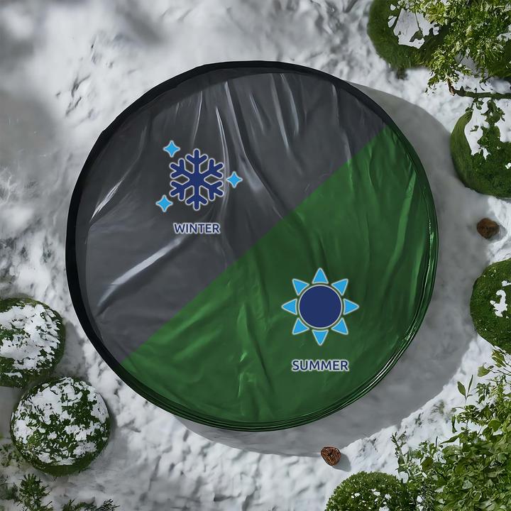 Actual product image Wiltec Pool Cover Round Ø420cm UV-resistant Pool Protection 2in1 Pool Tarpaulin for Summer & Winter