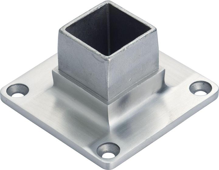 Produktbild Croso Flansch für Vierkantrohr 40 x 40 mm, Edelstahl V4A, aufgesetzt (1 Stk.)
