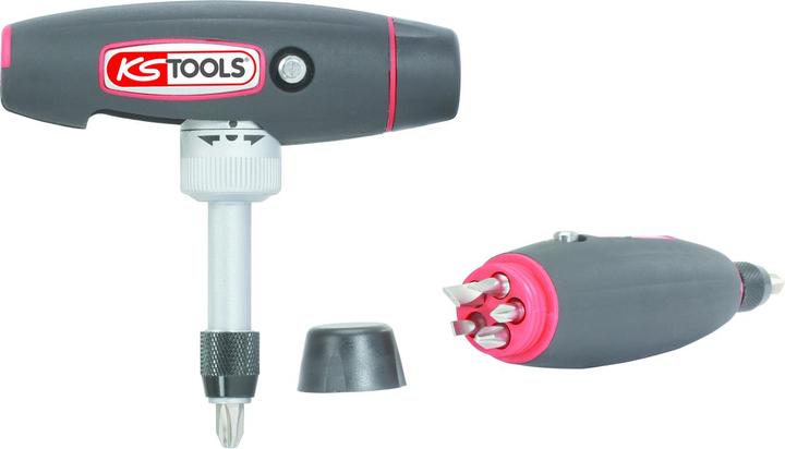 Image du produit KS Tools Tournevis à cliquet à embout 1/4 T-grip. 7 pcs.