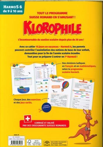 Image du produit Klorophile 15 jours en vacances HarmoS 6 (Français, Collectif, 2022)