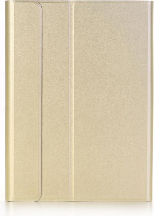 Produktbild Lobwerk 2in1 Keyboard Cover für Apple iPad 10.2 2019/2020/2021 7 Generation mit Standfunktion Tastatur Gold (iPad 10.2 2019)