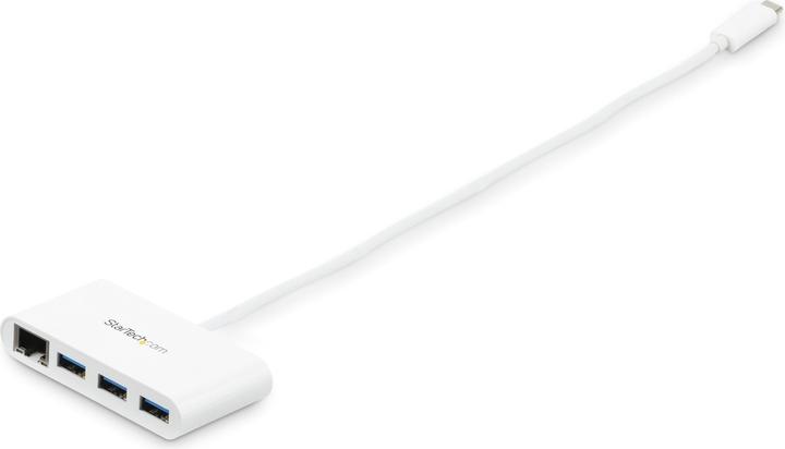 Produktbild StarTech 3PT USB 3.0 HUB + GBE - USB-C (USB-C, 3 Ports)
