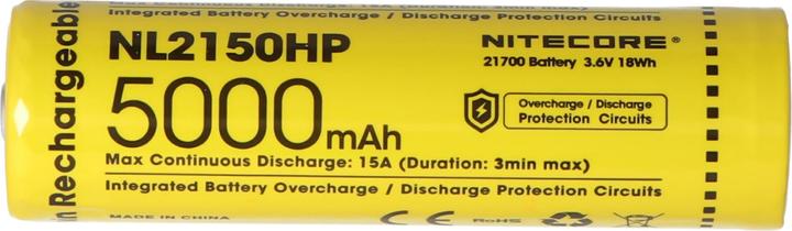 Produktbild Nitecore Li-Ion Akku Typ 21700 - 5000mAh - NL2150HP