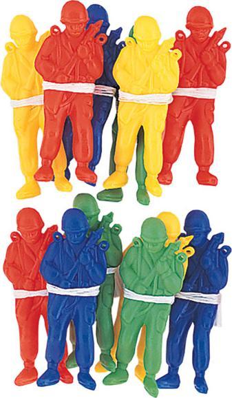 Produktbild Unique Kunststoff-Fallschirmspringer (12 Stück)