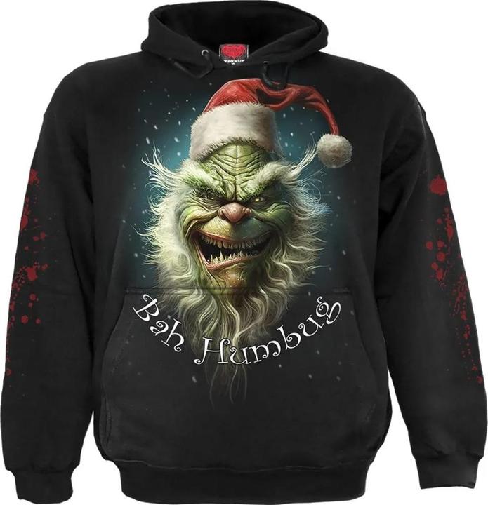 Immagine prodotto Spiral Felpa con Cappuccio Bah Humbug Adulto Unisex (L)