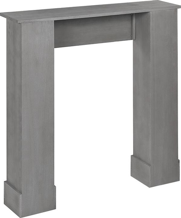 Immagine prodotto Beliani Cornice per caminetto in legno di Paulownia grigio 23 x 97 x 99 cm MANDRE