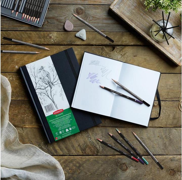 Actual product image Derwent Academy Hardcover Sketchbooks, A5 (A5, Hardcover)