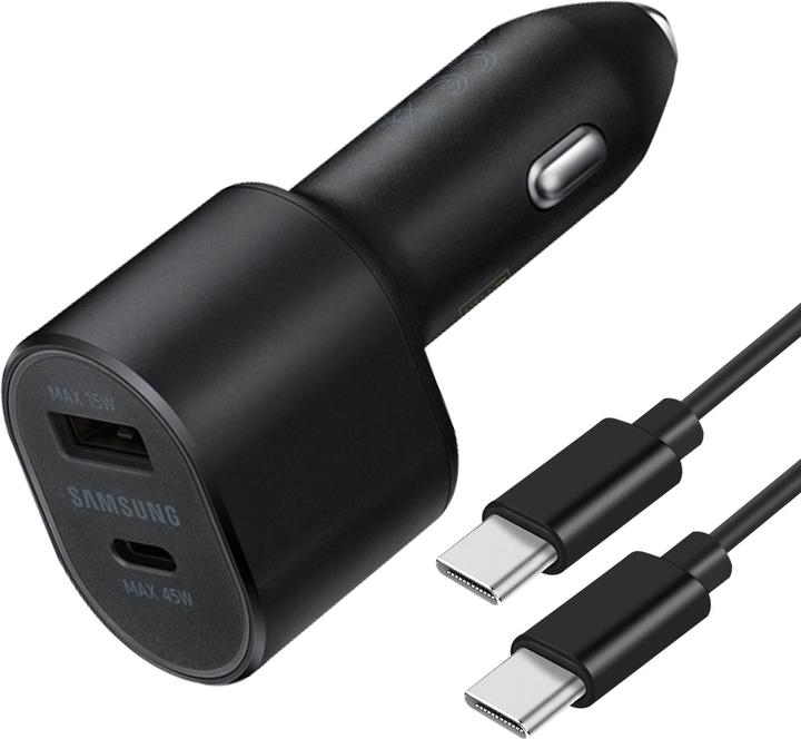 Productafbeelding Samsung DUBBELE SNELLE AUTOLADER 45W & 15W EP-L5300XB ZWART