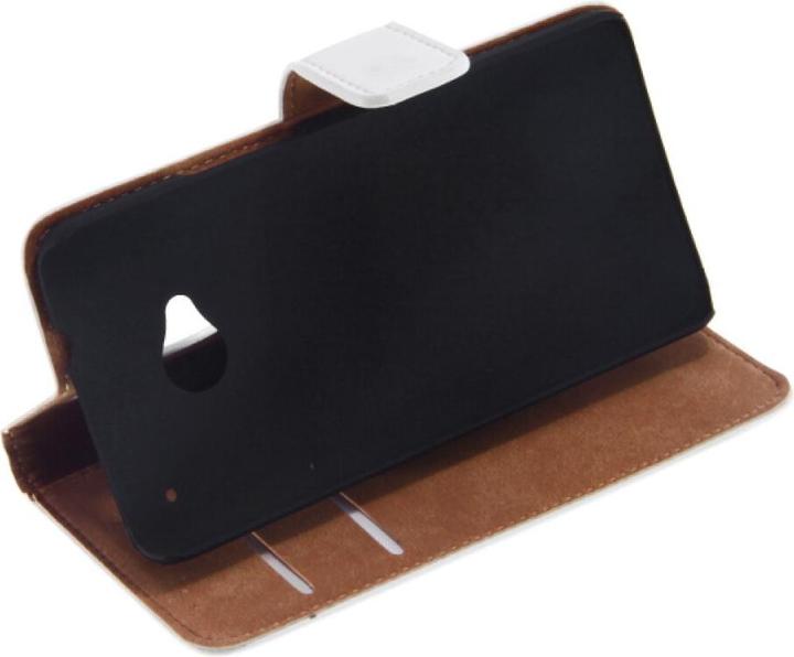 Produktbild OEM Slim Leather Book Case for HTC M7 - white 4250710508976 (HTC One)