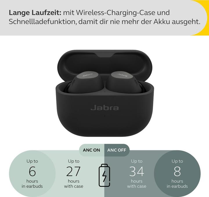 Productafbeelding Jabra Elite 10 (ANC, 6 h, Draadloze)