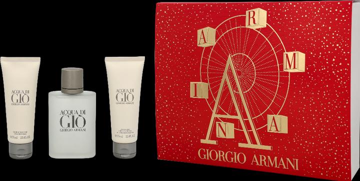 Actual product image Giorgio Armani Acqua di Gio Homme Eau de Toilette 100ml+Shower Gel 75ml+Balm 75ml Set (Fragrance set)