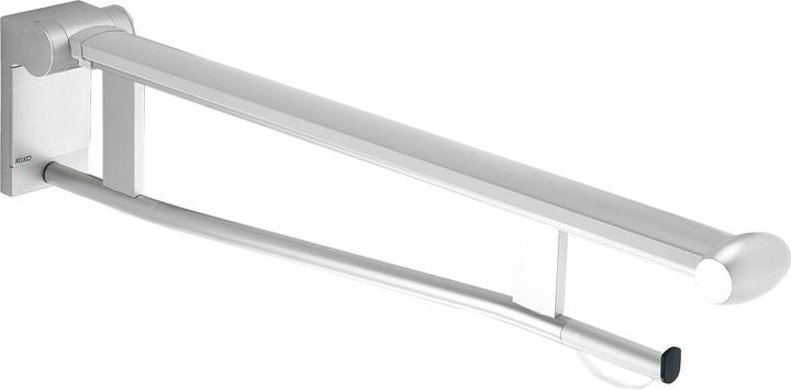 Keuco Stützklappgriff PLAN CARE WC 700mm Alu sil-elo/sw