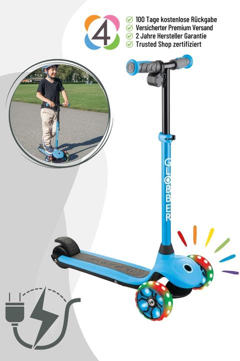 Actual product image Globber E-Motion 4+, sky blue (10 km/h)