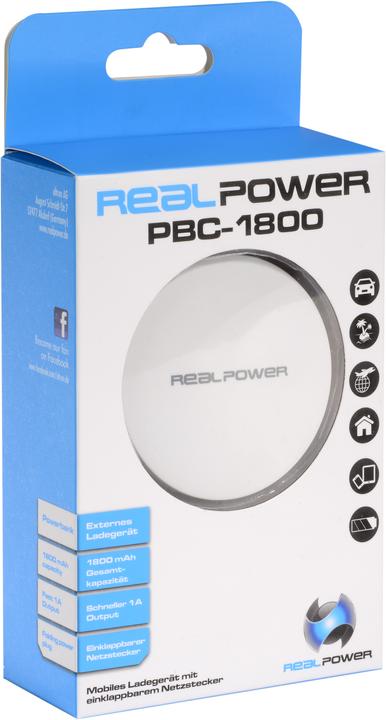 Produktbild RealPower PBC-1800 (1800 mAh, 6.66 Wh)