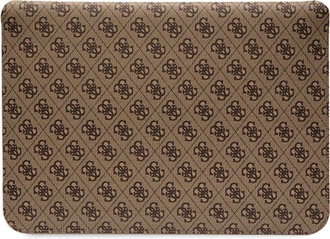 Actual product image Guess bag for laptop 14" GUCS14PS4SGW brown Comp Sleeve U 4G Stripe Metal Logo (14")
