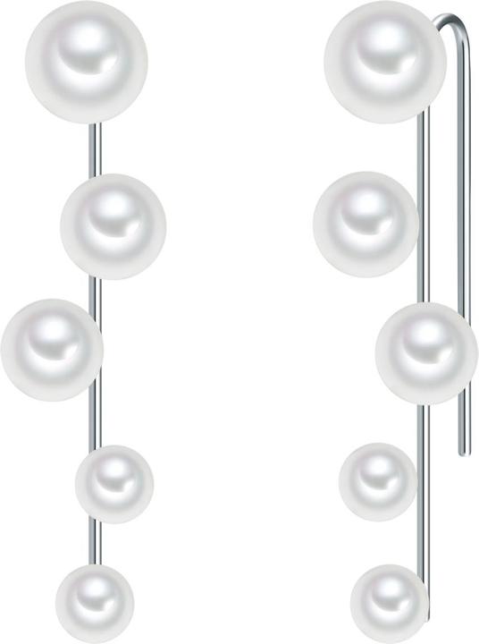 Image du produit Lulu & Jane Femmes laiton perle de coquille argent - 29495 (Laiton)