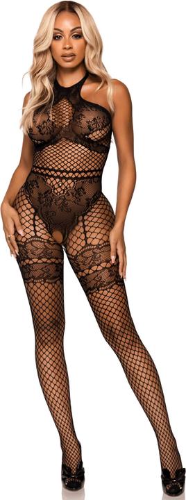 Image du produit Leg Avenue Combinaison All About You avec Entrejambe Ouvert - Noir (Taille unique)