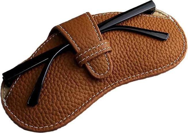 Actual product image Only-Bags.Store PU Leder tragbare Brillen Tasche Sonnenbrille Lagerung Taschen Auto Brille Schutzhülle