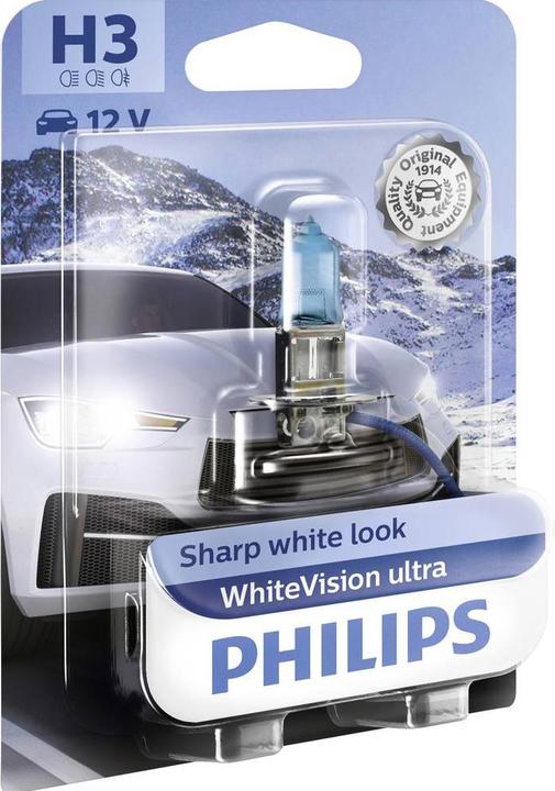 Actual product image Philips Halogen bulb headlight lamp H3 White ultra (H3)