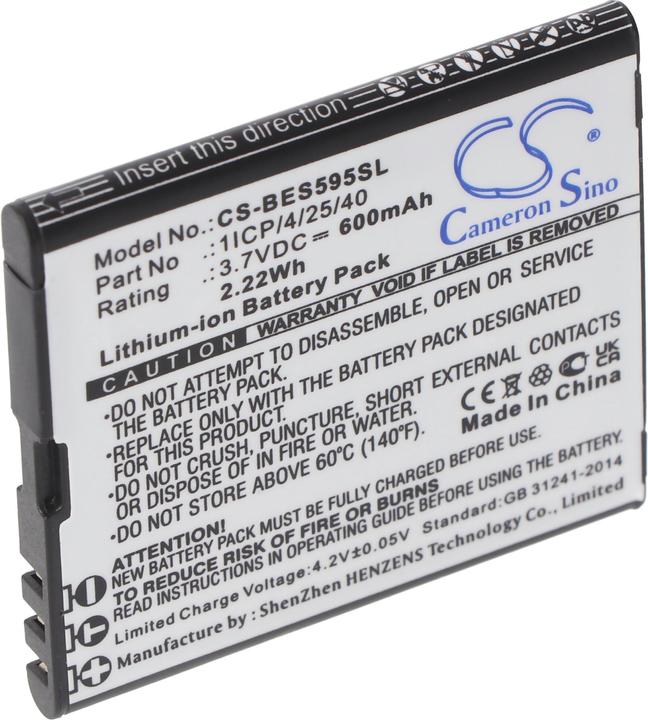 Image du produit XCell Batterie compatible avec Bea-fon SL495, Bea-fon SL595, Bea-fon SL595 Plus, 3,7V, 600mAh