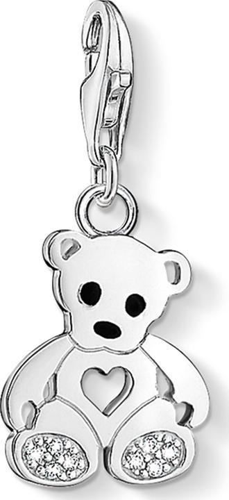 Actual product image Thomas Sabo Charm pendant teddy bear with heart (Silver)
