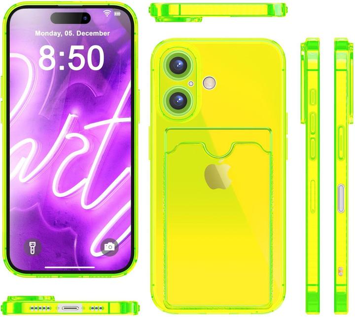 Image du produit Nalia Transparent Transparent Silicone Porte-cartes (Apple iPhone 16)
