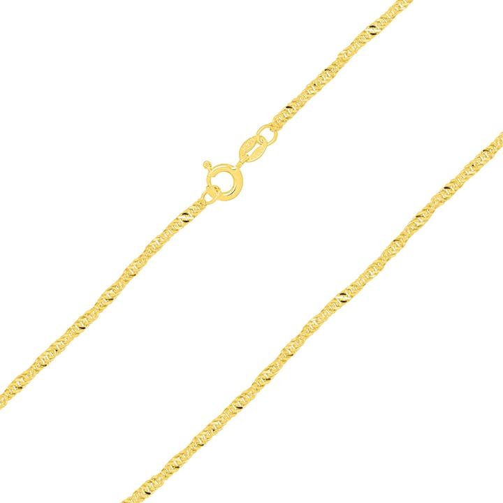 Produktbild Candy Singapurkette 2.0 mm, 925 Sterling Silber, vergoldet (925 Sterling Silber, 18k vergoldet, 925er Sterlingsilber)