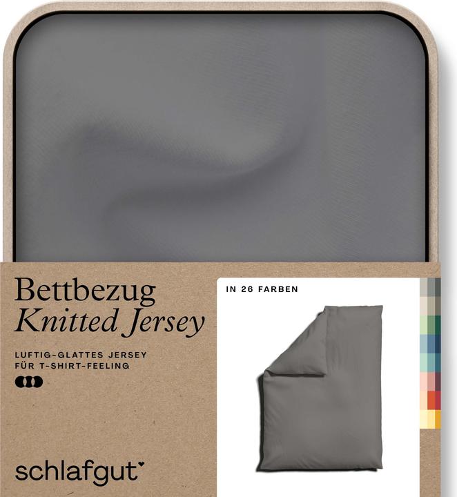 Actual product image schlafgut Knitted Jersey (Duvet cover, 155 x 220 cm)