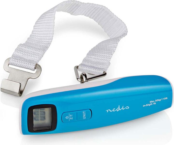 Produktbild Nedis Digital-Gepäck-Waage | 50 kg | Tara Funktion (Kofferwaage)