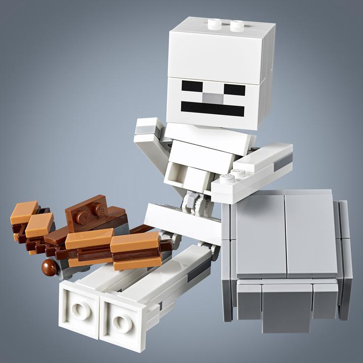 Produktbild LEGO Skelett mit Magmawürfel (21150, LEGO Minecraft)