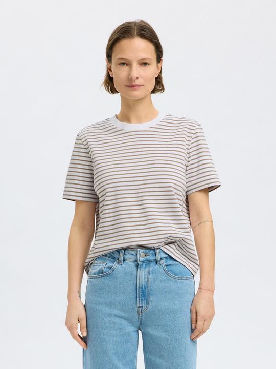 Actual product image Selected Femme Slfessential Ss Striped Boxy Tee Noos (XL)