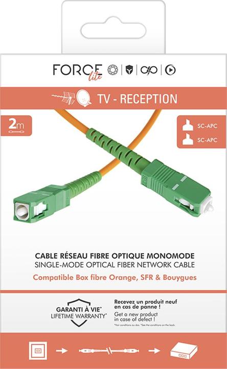 Produktbild Force Power Glasfaser Kabel SC/APC Monomode 2m (CAT6, 2 m)